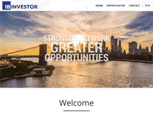 Tablet Screenshot of ibinvestor.com